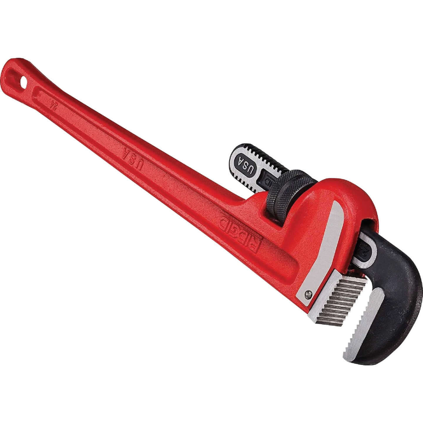 RIDGID 31000 Model 6 Heavy-Duty Plumbing Straight 6 Pipe Wrench, Red, Made  in the USA