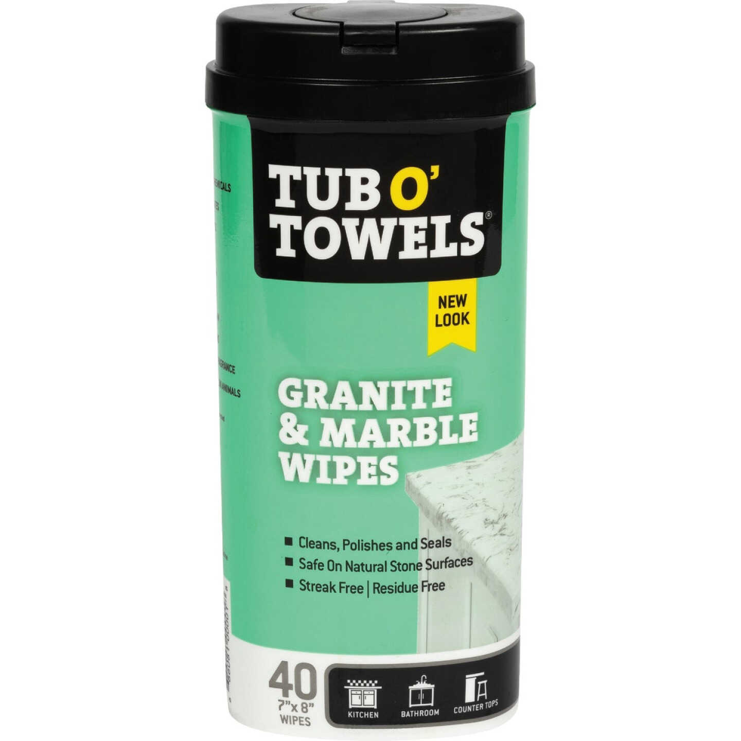 Tub O' Towels Granite and Marble Polishing Wipes (40-Count) - Gillman Home  Center