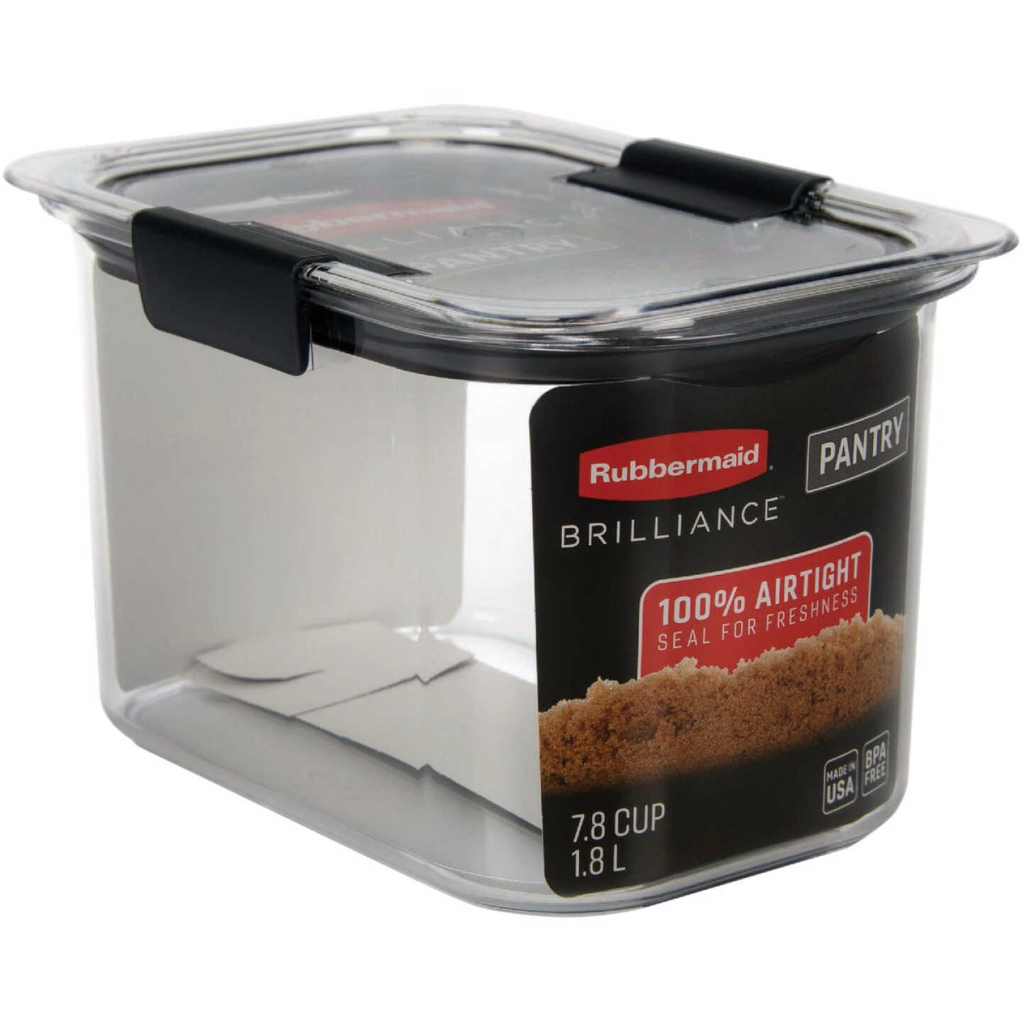 Rubbermaid Brilliance Plastic Food Storage Pantry Set of 14 Containers with Lids (28 Pieces Total)