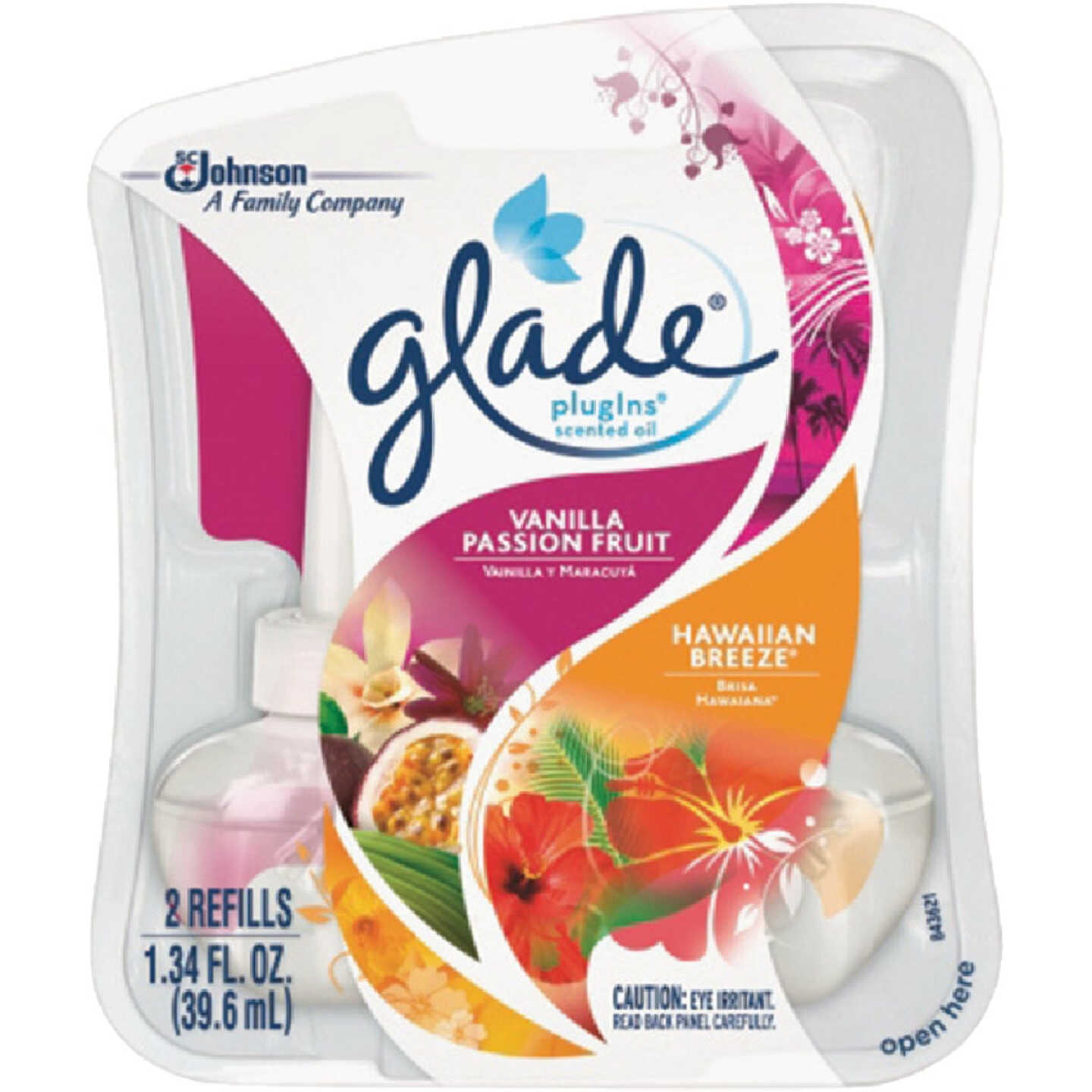 Glade PlugIns Passion Fruit/Hawaiian Breeze Scented Oil Air