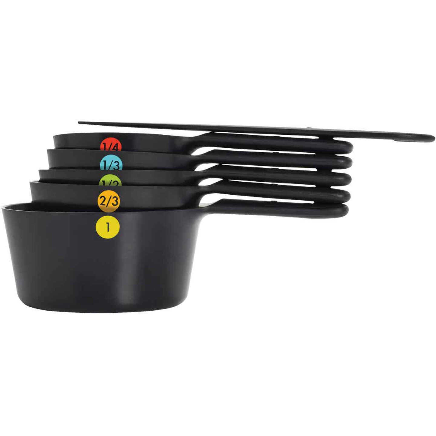 OXO Good Grips Black Plastic Measuring Cup Set (6-Piece) - Gillman