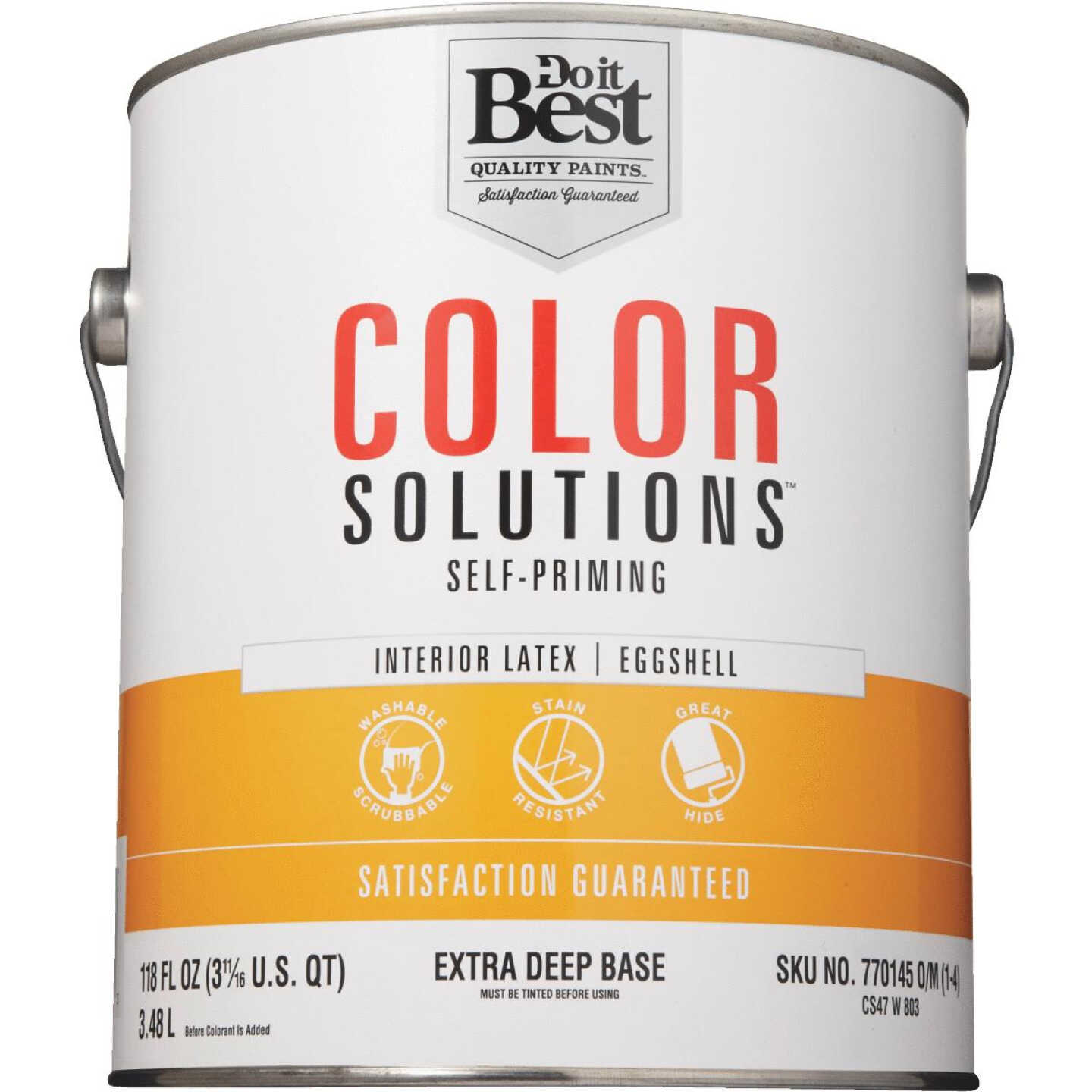 Best Look Latex Paint & Primer In One Eggshell Interior Wall Paint, Extra  Deep Base, 1 Gal. - Gillman Home Center