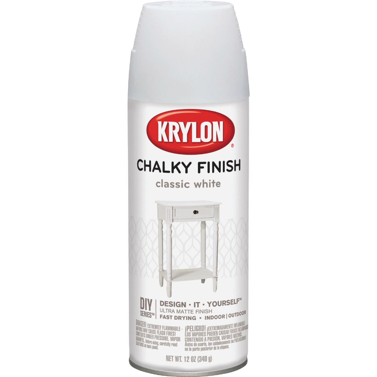 Krylon CHALKY FINISH 12 Oz. Ultra Matte Chalk Spray Paint, Classic White -  Gillman Home Center