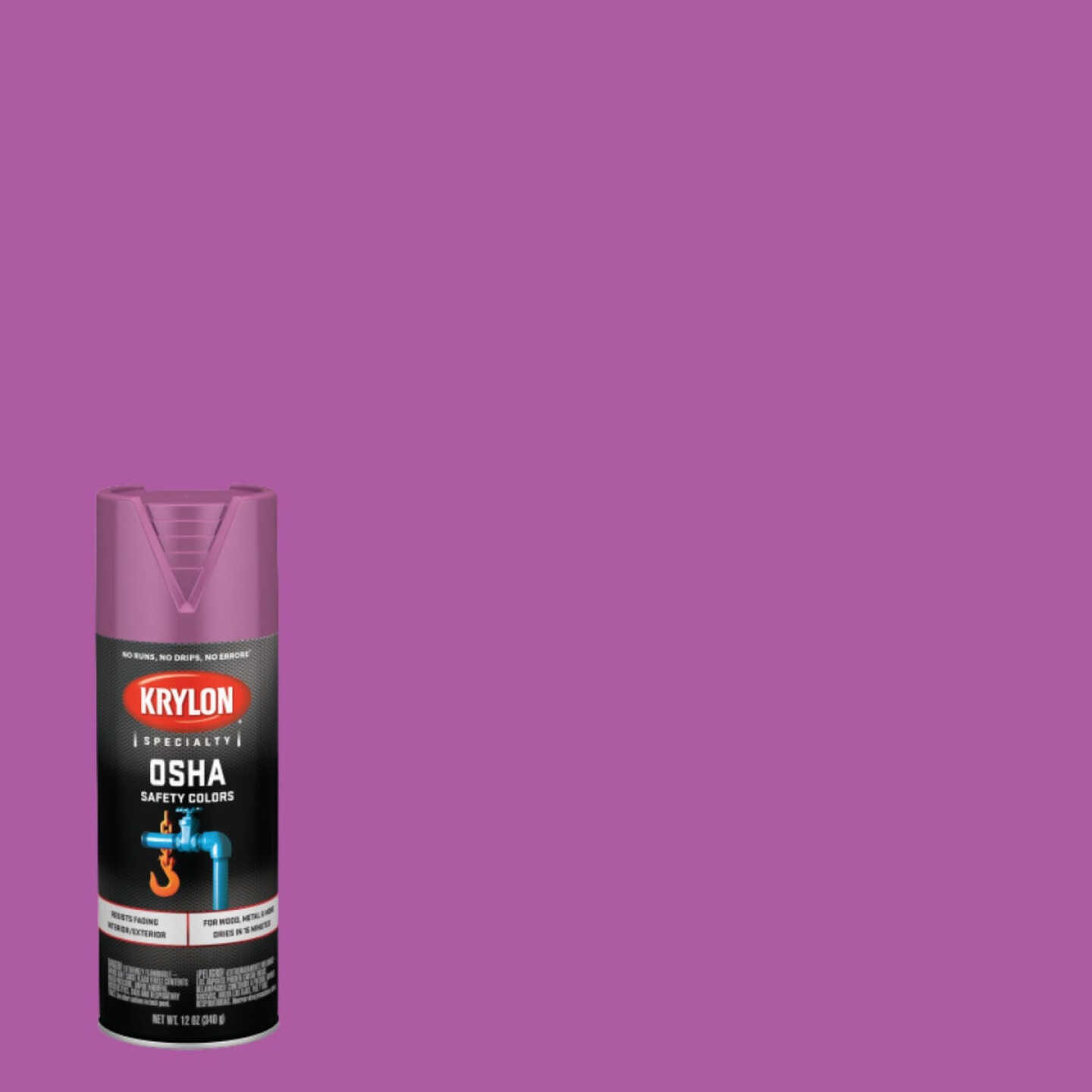 Krylon Gloss Purple Spray Paint (NET WT. 12-oz) in the Spray Paint