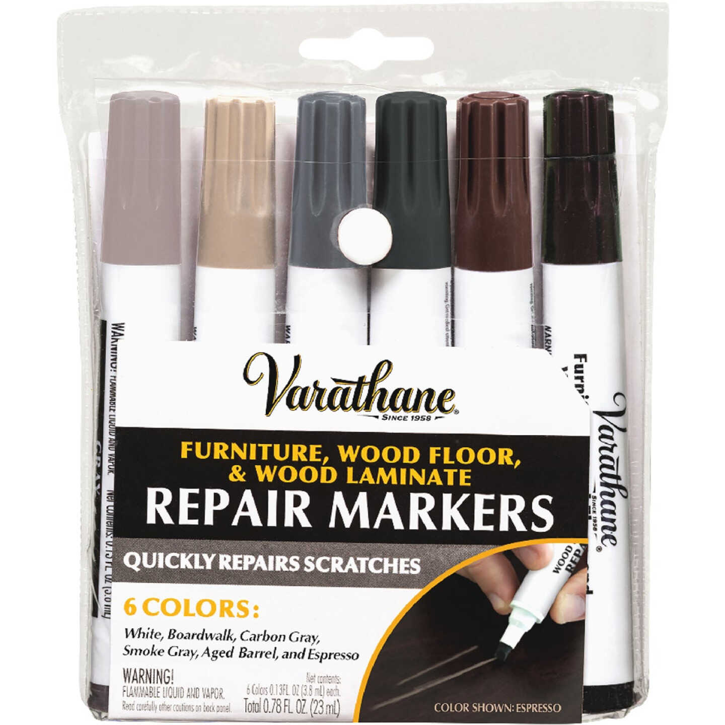 Varathane Furniture, Wood Floor and Laminate Repair Markers (6-Count) -  Gillman Home Center