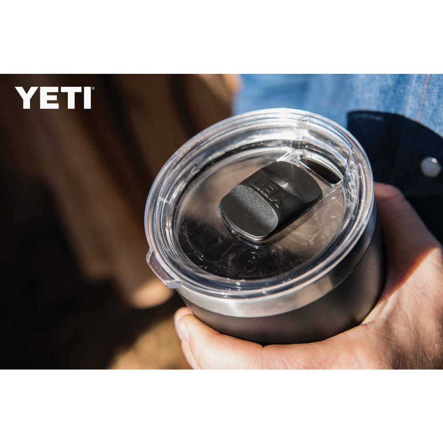 YETI Rambler 20-fl oz Stainless Steel Tumbler with MagSlider Lid, Black at