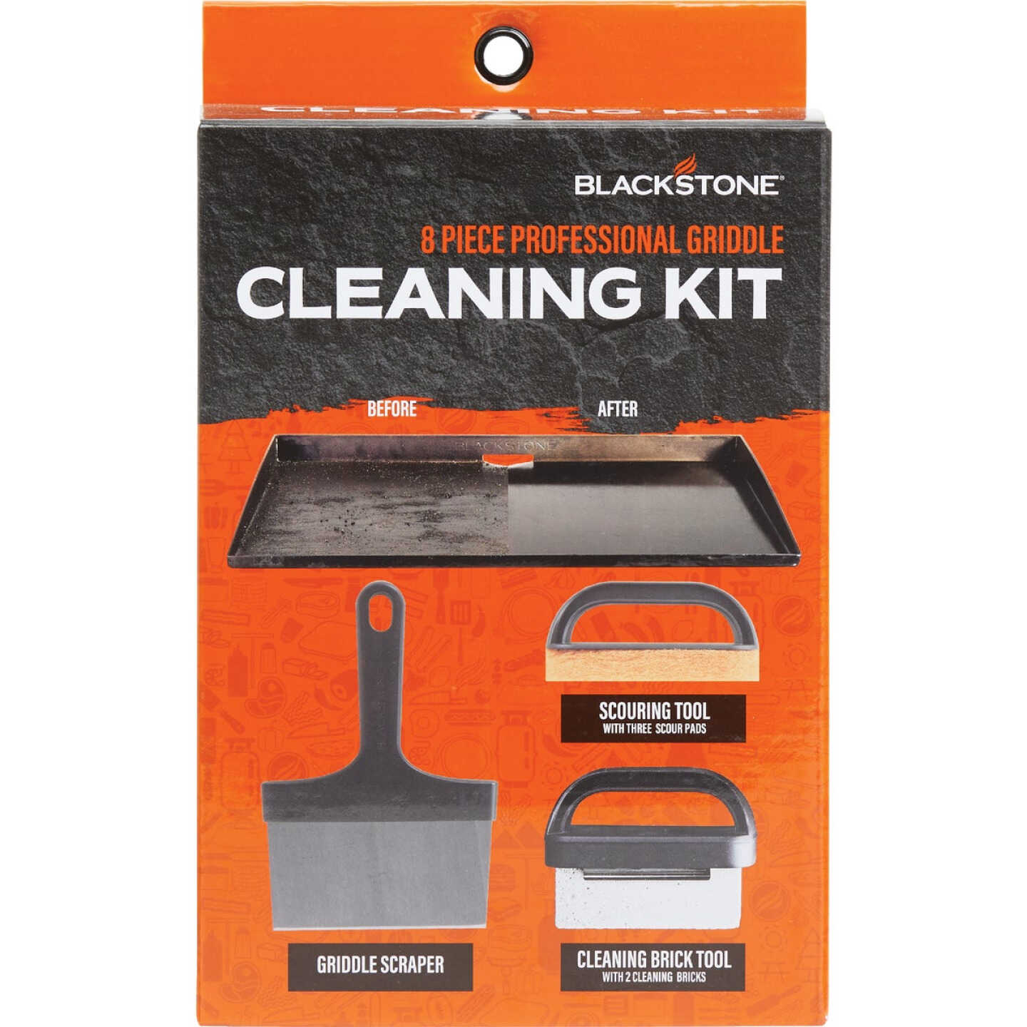 Blackstone Culinary Stainless Steel Grill Cleaning Kit 10 PC